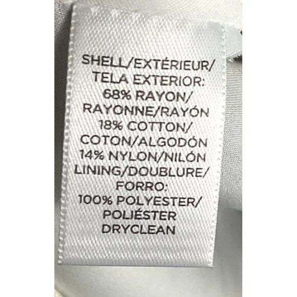 LOFT Striped Flare Dress, black & ivory, size 6 - Picture 11 of 12